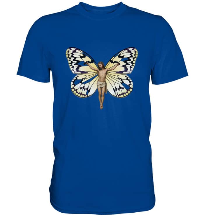Jesus Butterfly 6 - Premium Classic T-Shirt – Bild 5