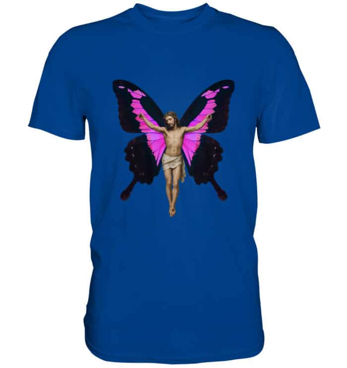 Jesus Butterfly 5 - Premium Classic T-Shirt – Bild 5