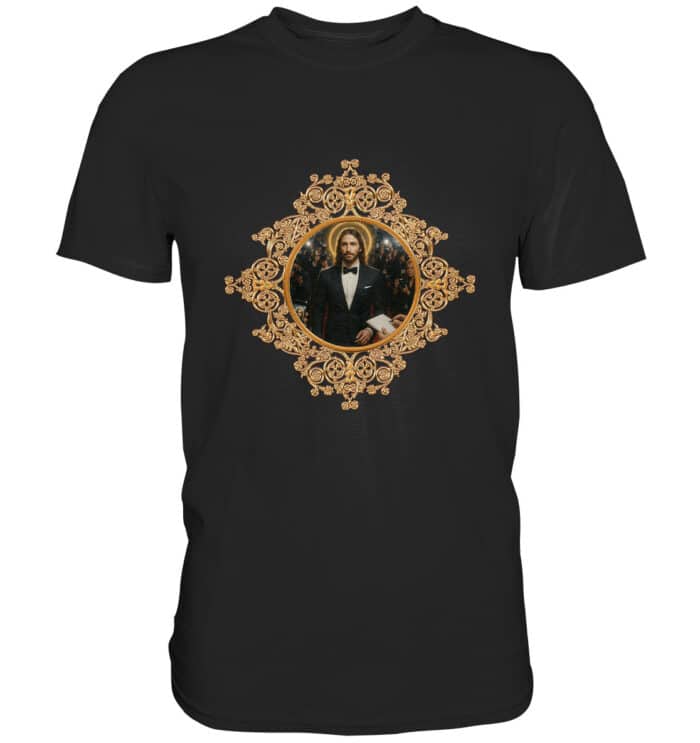 Jesus in Smoking - Premium Classic T-Shirt – Bild 1