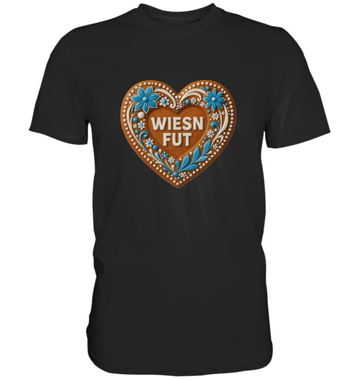 Lebkuchenherz Wiesn Fut - Premium Classic T-Shirt – Bild 1