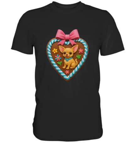 Lebkuchenherz Chihuahua - Premium Classic T-Shirt