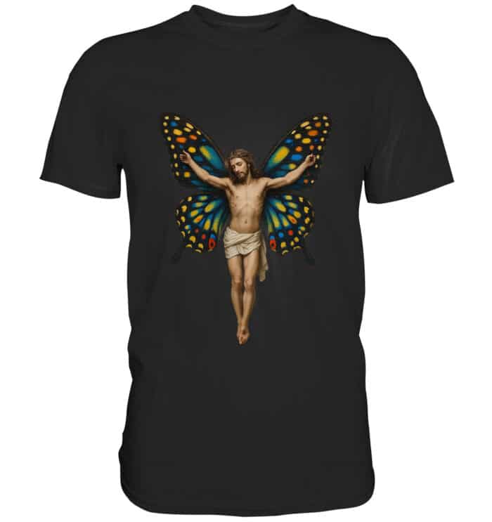 Jesus Butterfly 1 - Premium Classic T-Shirt – Bild 1
