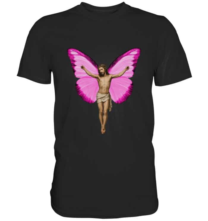 Jesus Butterfly 3 - Premium Classic T-Shirt – Bild 1