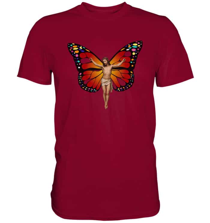 Jesus Butterfly 10 - Premium Classic T-Shirt – Bild 18