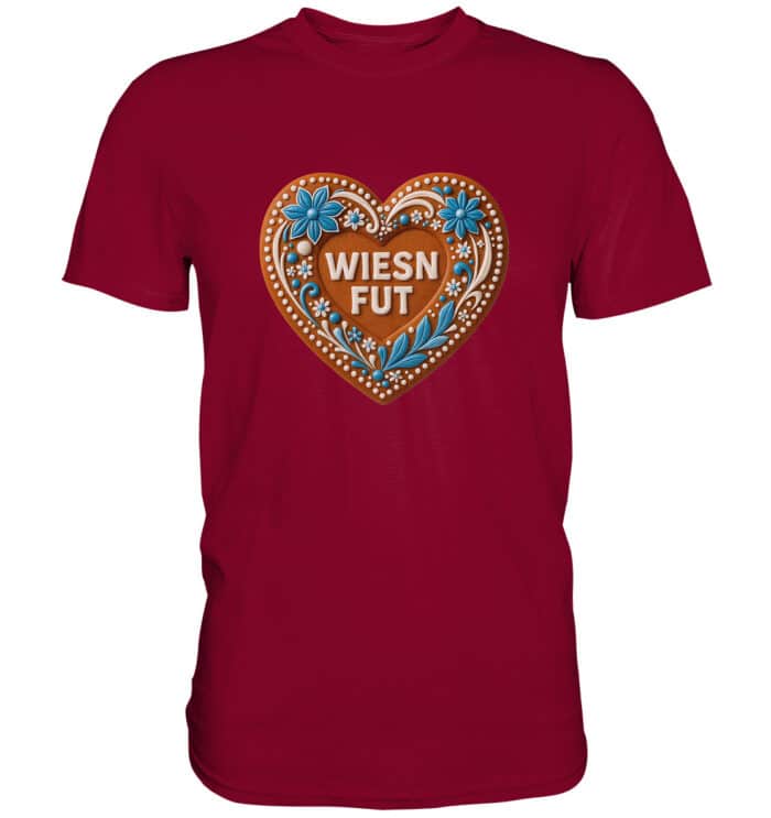 Lebkuchenherz Wiesn Fut - Premium Classic T-Shirt – Bild 18