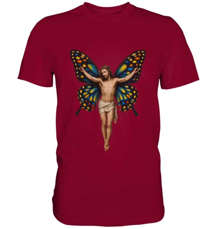 Jesus Butterfly 1 - Premium Classic T-Shirt – Bild 18