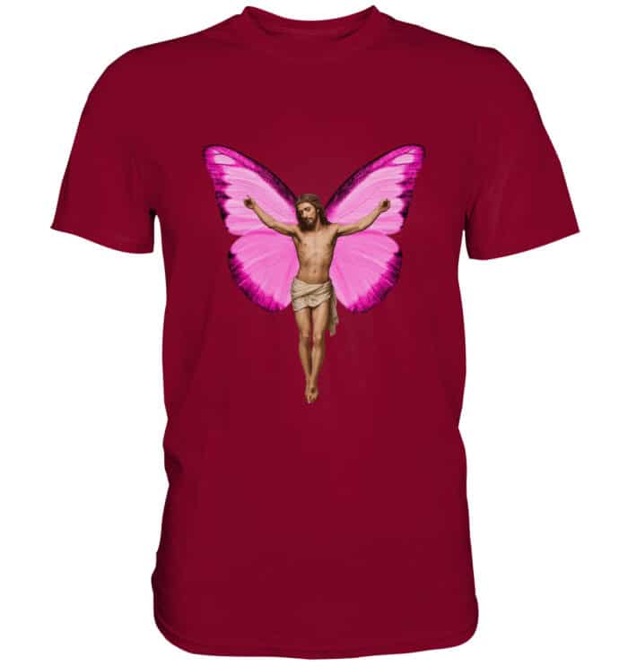 Jesus Butterfly 3 - Premium Classic T-Shirt – Bild 18