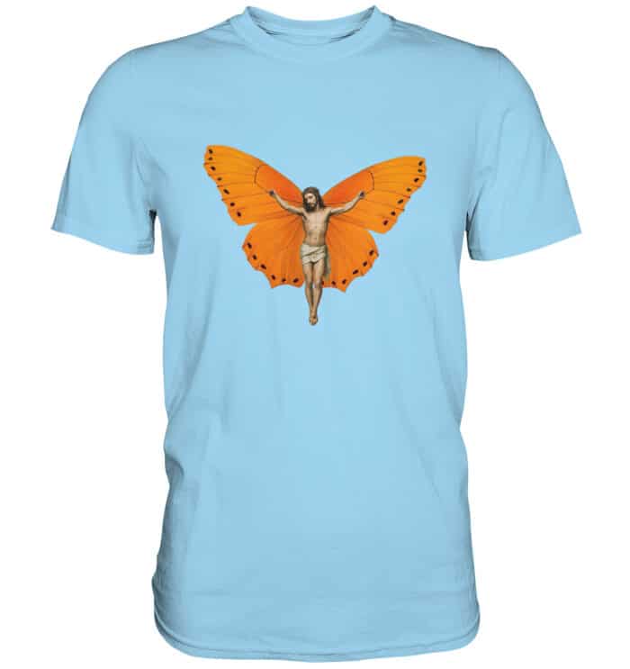 Jesus Butterfly 9 - Premium Classic T-Shirt – Bild 9
