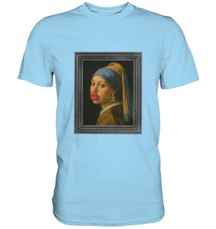 Das Mädchen mit dem Ohrring - Premium Classic T-Shirt – Bild 9