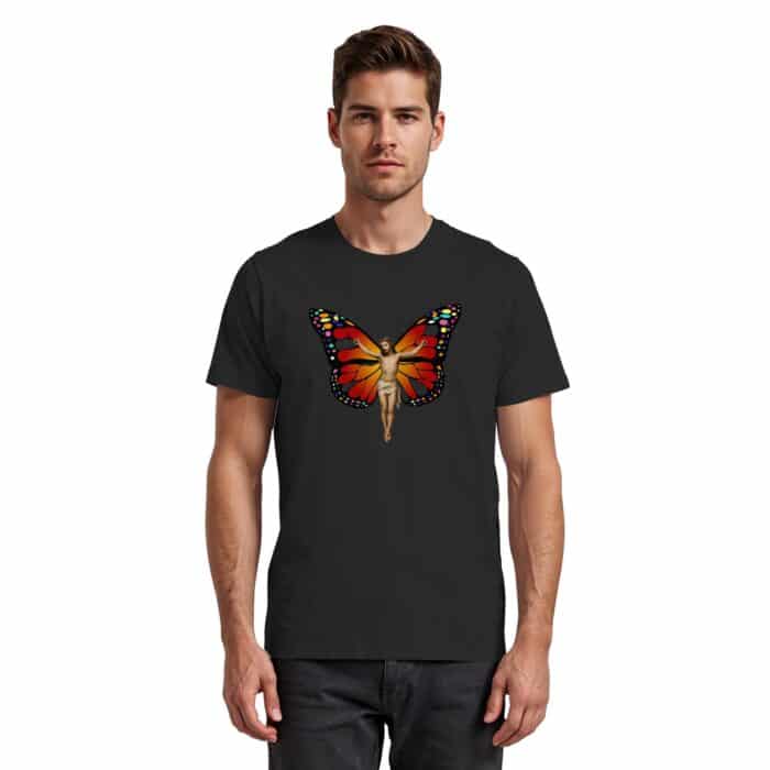 Jesus Butterfly 10 - Premium Classic T-Shirt – Bild 4
