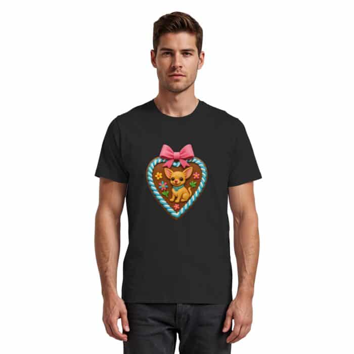 Lebkuchenherz Chihuahua - Premium Classic T-Shirt – Bild 4