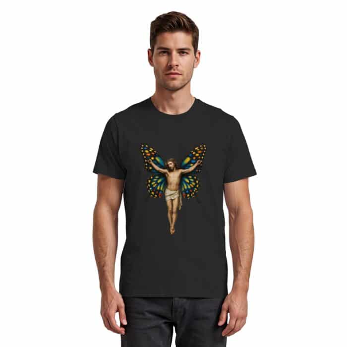 Jesus Butterfly 1 - Premium Classic T-Shirt – Bild 4