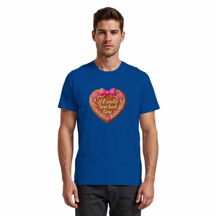Lebkuchenherz If i could turn back time - Premium Classic T-Shirt – Bild 6
