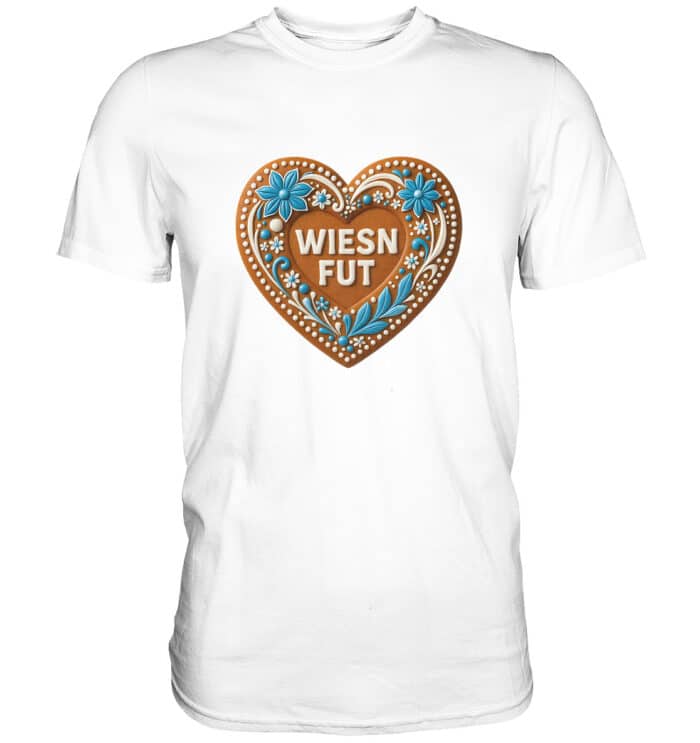 Lebkuchenherz Wiesn Fut - Premium Classic T-Shirt – Bild 14
