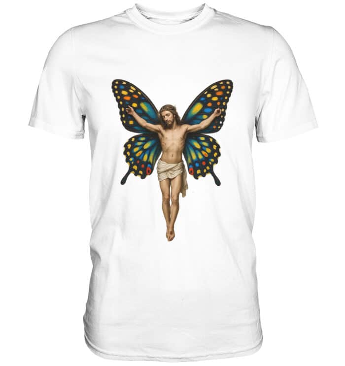 Jesus Butterfly 1 - Premium Classic T-Shirt – Bild 14