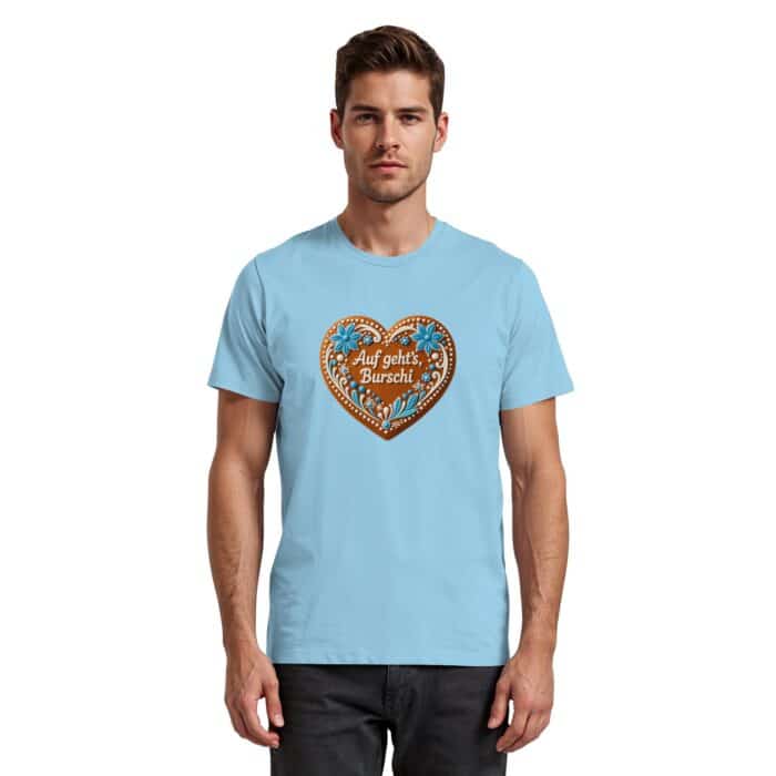Lebkuchenherz Burschi - Premium Classic T-Shirt – Bild 10