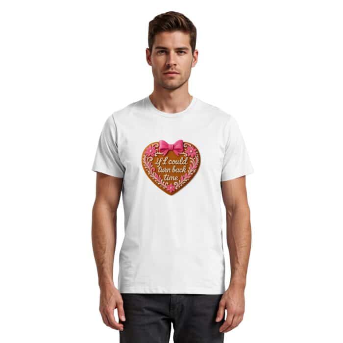 Lebkuchenherz If i could turn back time - Premium Classic T-Shirt – Bild 15