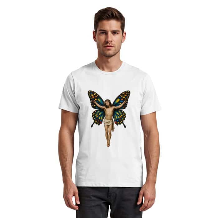 Jesus Butterfly 1 - Premium Classic T-Shirt – Bild 15