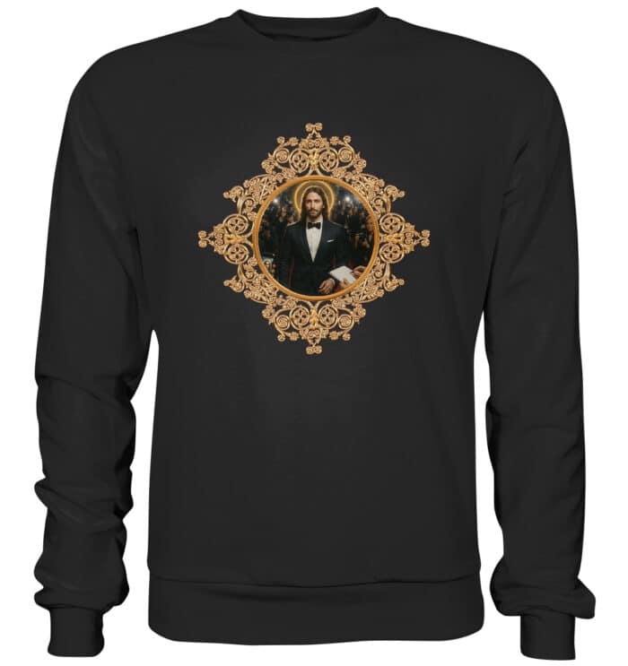 Jesus in Smoking - Premium Sweatshirt – Bild 1