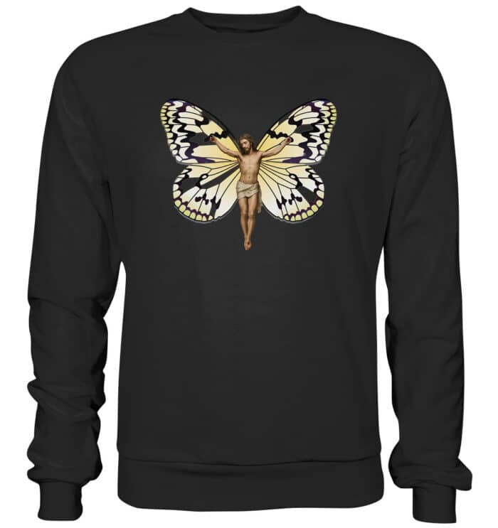 Jesus Butterfly 6 - Premium Sweatshirt – Bild 1