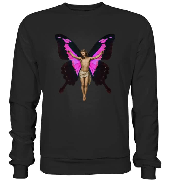 Jesus Butterfly 5 - Premium Sweatshirt – Bild 1