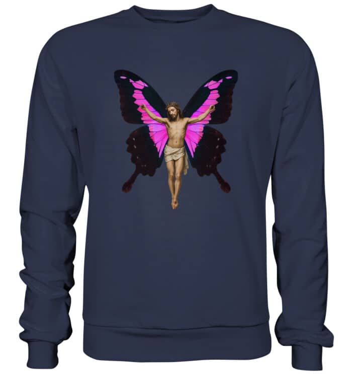 Jesus Butterfly 5 - Premium Sweatshirt – Bild 9