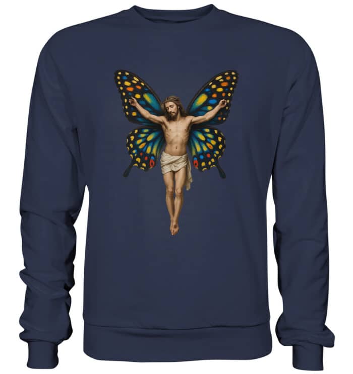Jesus Butterfly 1 - Premium Sweatshirt – Bild 9