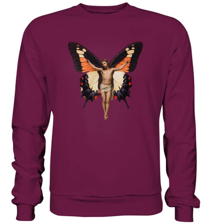 Jesus Butterfly 7 - Premium Sweatshirt – Bild 5