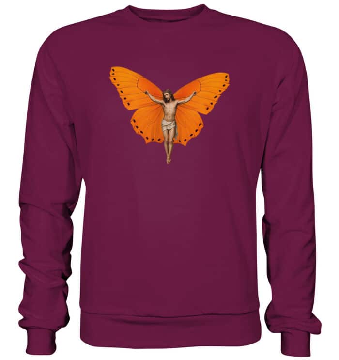 Jesus Butterfly 9 - Premium Sweatshirt – Bild 5