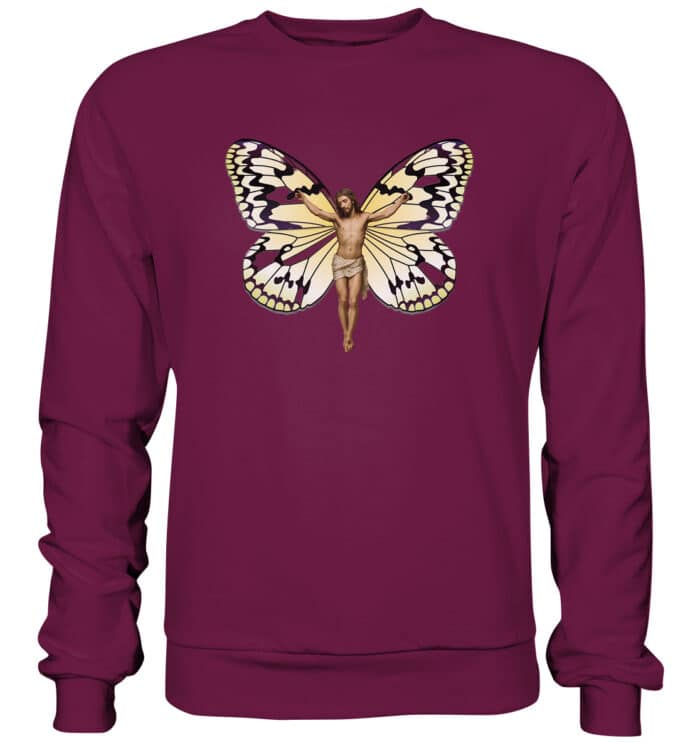 Jesus Butterfly 6 - Premium Sweatshirt – Bild 5