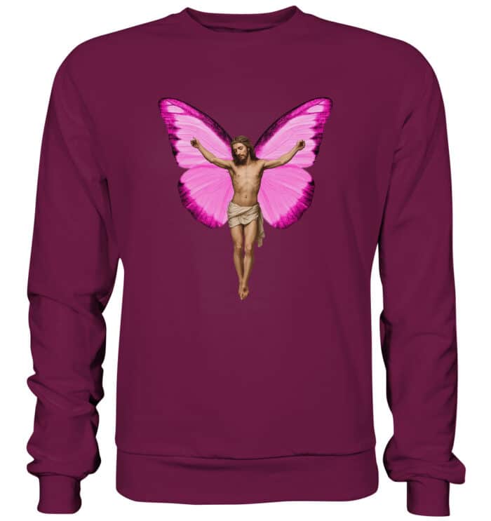 Jesus Butterfly 3 - Premium Sweatshirt – Bild 5