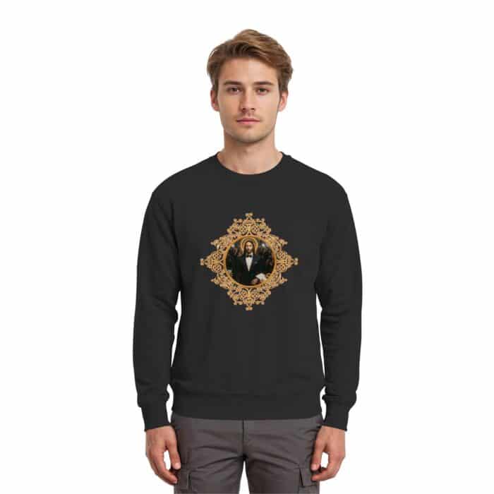 Jesus in Smoking - Premium Sweatshirt – Bild 2