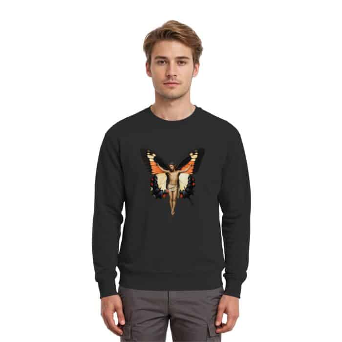 Jesus Butterfly 7 - Premium Sweatshirt – Bild 2