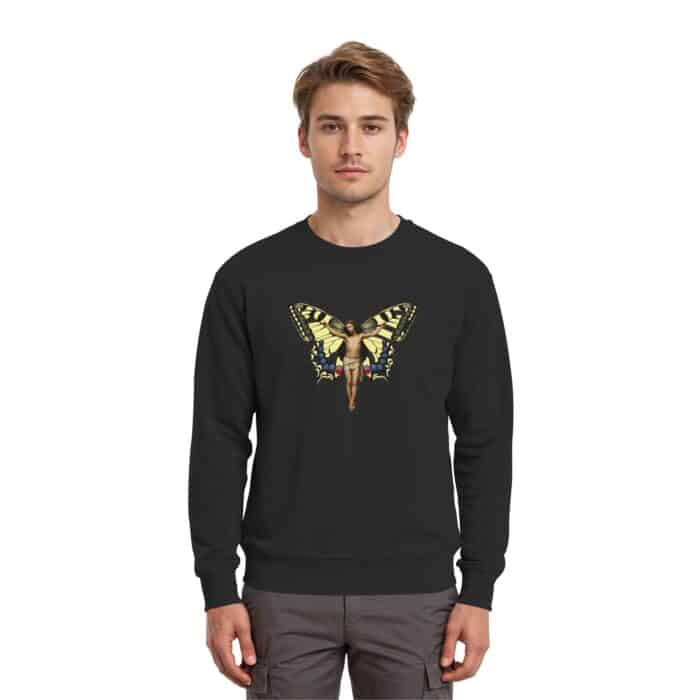 Jesus Butterfly 8 - Premium Sweatshirt – Bild 2
