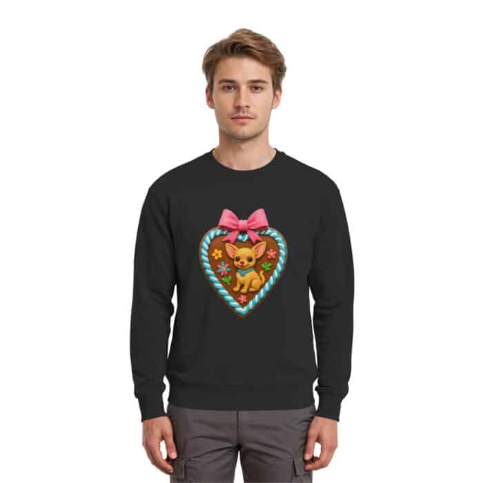 Lebkuchenherz Chihuahua - Premium Sweatshirt – Bild 2