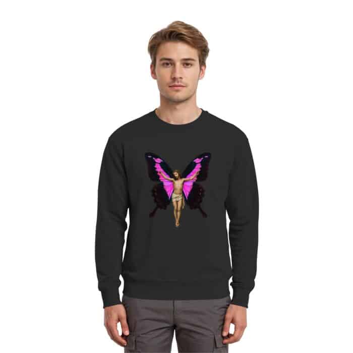 Jesus Butterfly 5 - Premium Sweatshirt – Bild 2