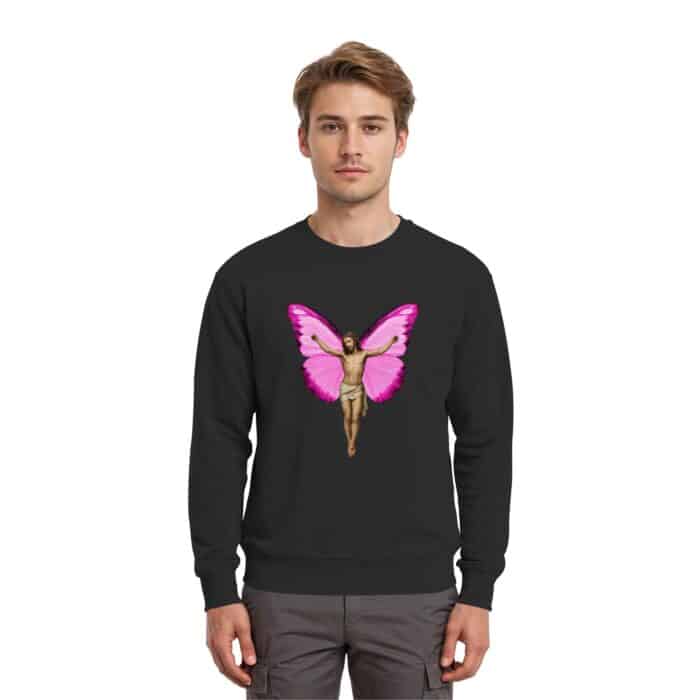 Jesus Butterfly 3 - Premium Sweatshirt – Bild 2