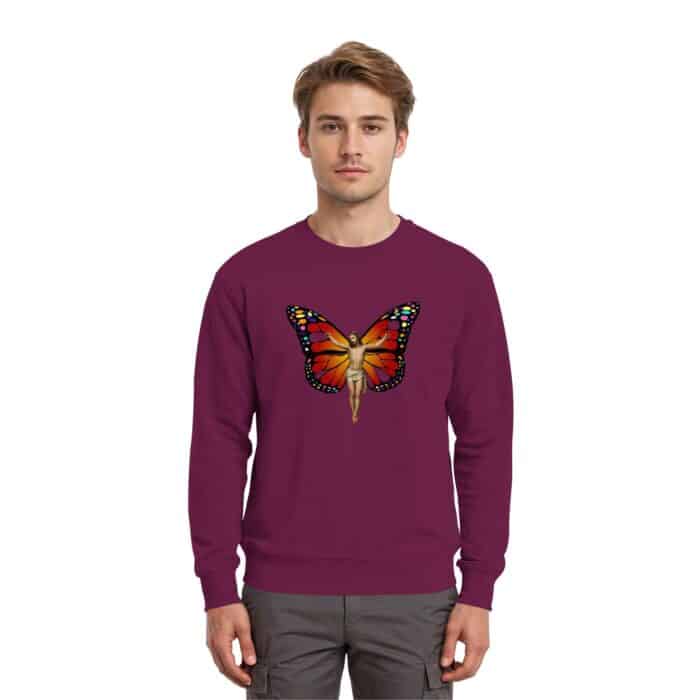 Jesus Butterfly 10 - Premium Sweatshirt – Bild 6