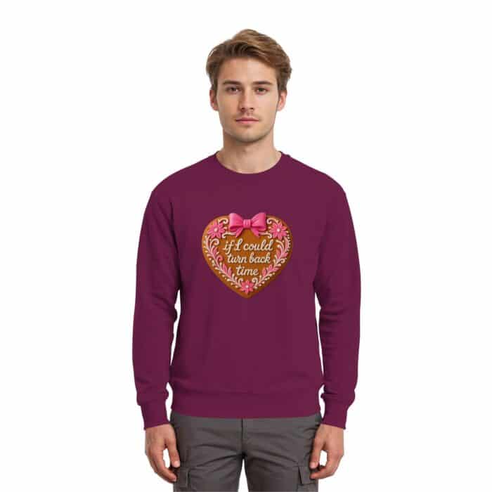 Lebkuchenherz If i could turn back time - Premium Sweatshirt – Bild 6