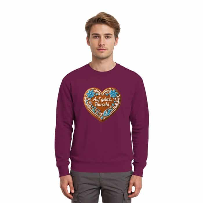 Lebkuchenherz Burschi - Premium Sweatshirt – Bild 6