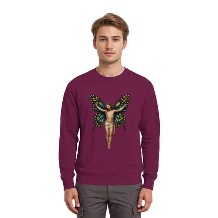 Jesus Butterfly 1 - Premium Sweatshirt – Bild 6