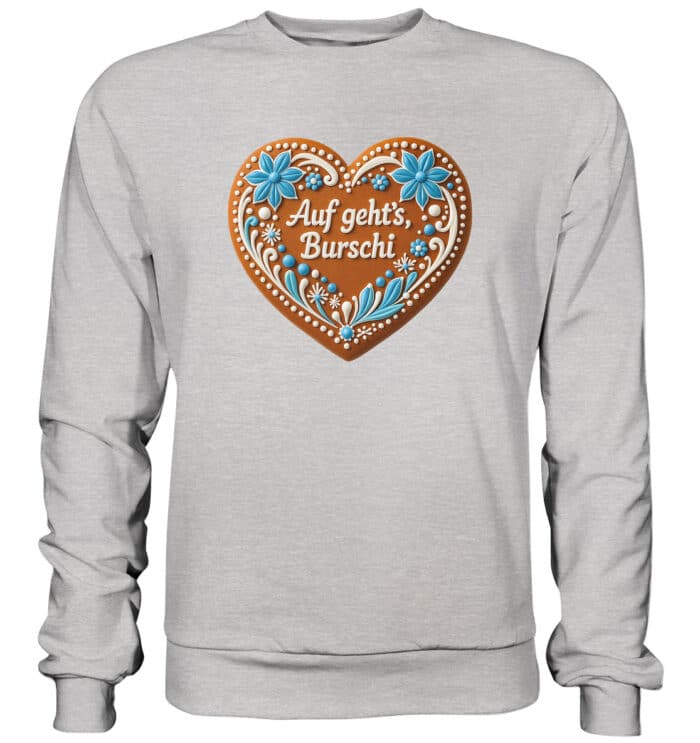 Lebkuchenherz Burschi - Premium Sweatshirt – Bild 13
