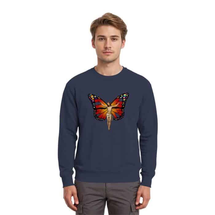 Jesus Butterfly 10 - Premium Sweatshirt – Bild 10