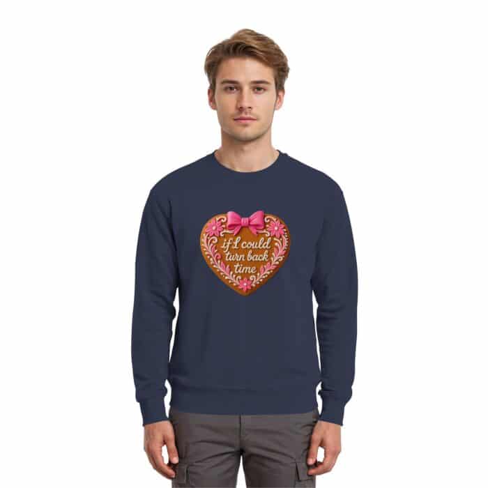 Lebkuchenherz If i could turn back time - Premium Sweatshirt – Bild 10
