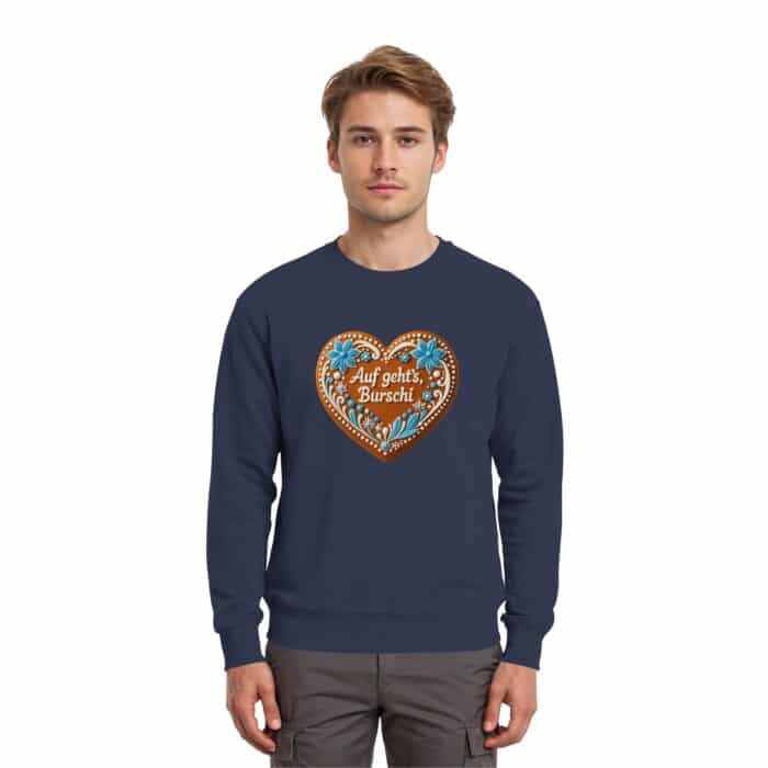 Lebkuchenherz Burschi - Premium Sweatshirt – Bild 10