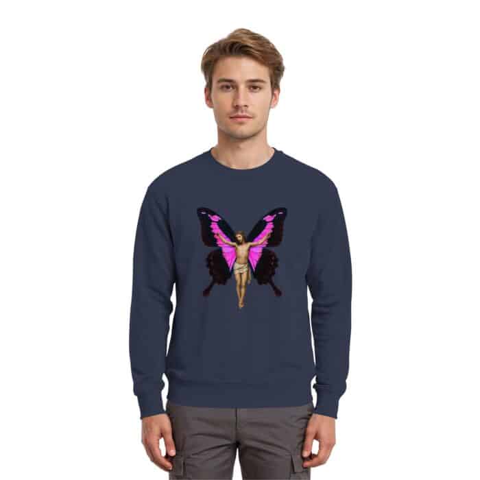 Jesus Butterfly 5 - Premium Sweatshirt – Bild 10