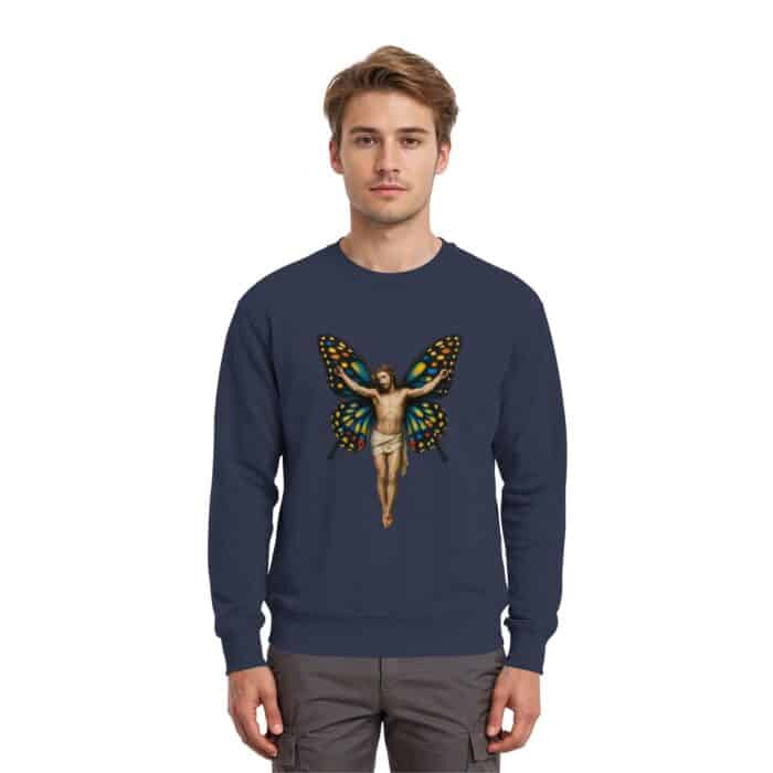Jesus Butterfly 1 - Premium Sweatshirt – Bild 10