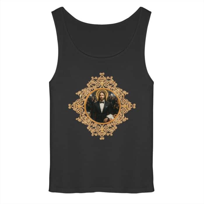 Jesus in Smoking - Relaxed Tank Top – Bild 1