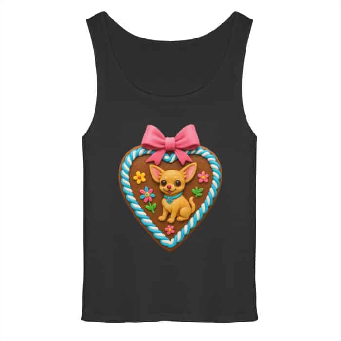 Lebkuchenherz Chihuahua - Relaxed Tank Top – Bild 1