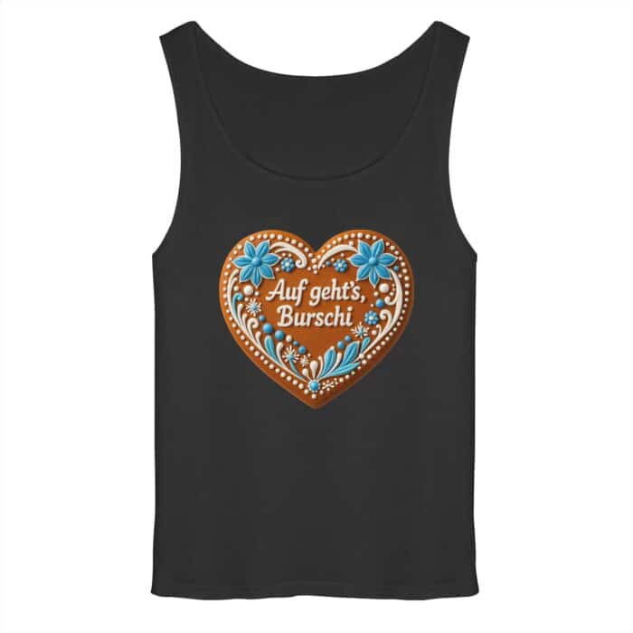 Lebkuchenherz Burschi - Relaxed Tank Top – Bild 1